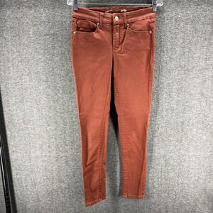 Seven7 Jeans Womens 4 Brown High Rise Tummyless Skinny Stretch Western